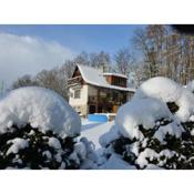 House with the pool and fenced garden Great view at Trosky Castle