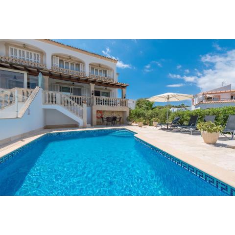 NEW! Villa Cala Marsal Front Sea View, Pool, BBQ, AC free
